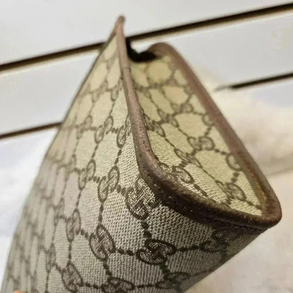 Brown PVC  Monogram Clutch - Picture 10 of 16